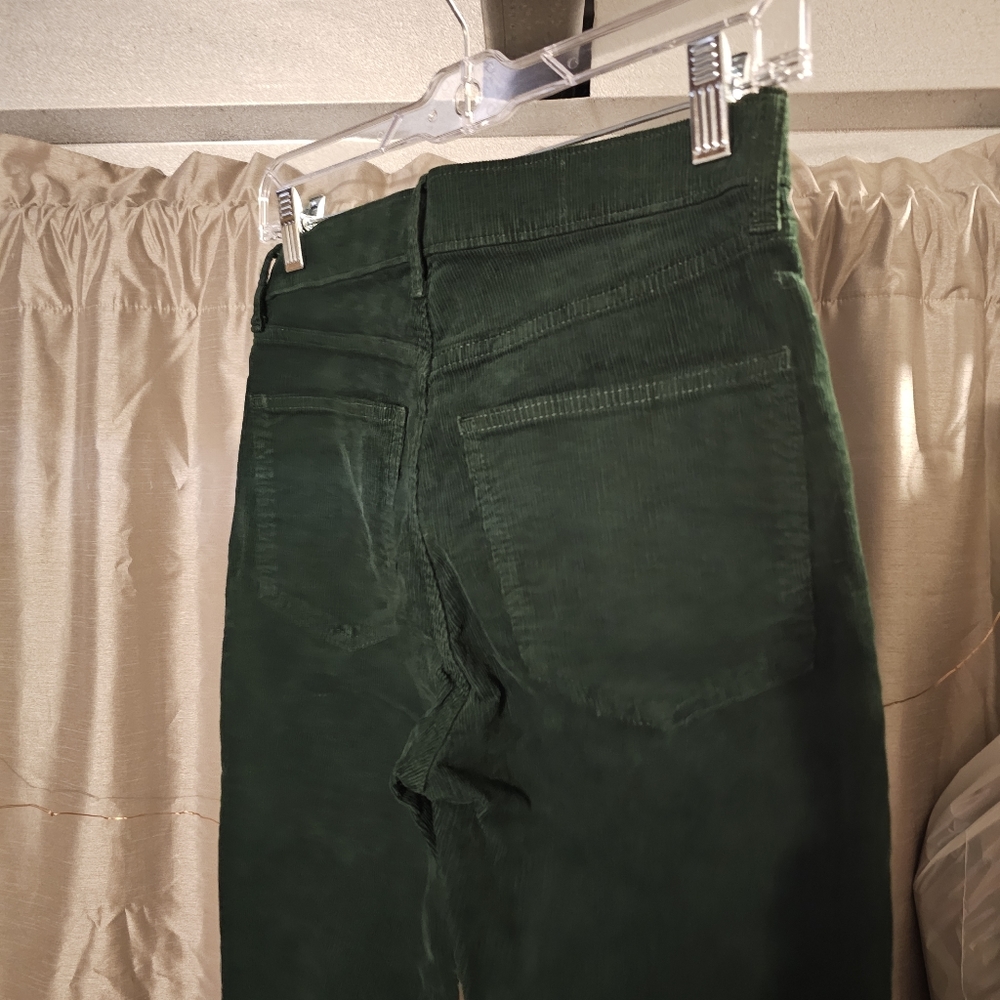 Petite High Rise Cigarette Cords with Secret Smoothing Pockets - Picture 5 of 8